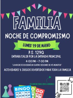 P.S. 129Q Family Engagement Night spanish
